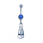 Swim Fins Sterling Silver Body Jewelry BJ018 - Body Jewelrys